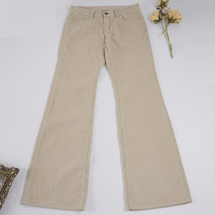 Damen Flared Jeans mit klassischem High-Waist-Schnitt und modischen Details Drune