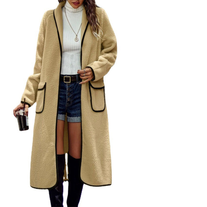 Damen Kuschelige Strickjacke mit aufgesetzten Taschen Drune