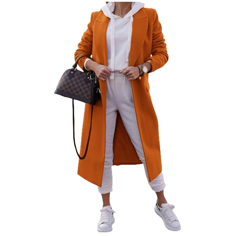 Damen Elegante Übergangsjacke mit schickem Revers und praktischen Taschen Drune