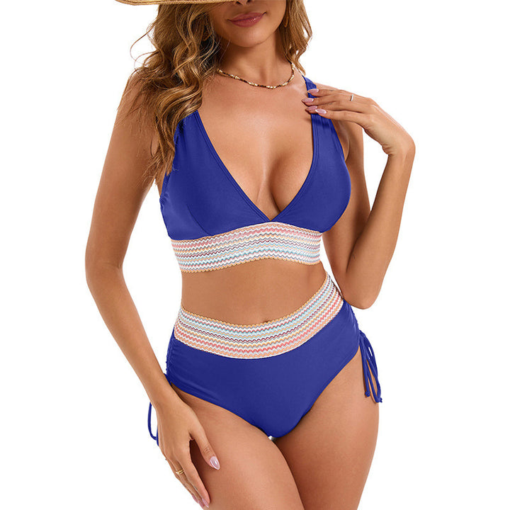 Damen Hochtaillierter Bikini mit raffinierter Rückenschnürung Drune