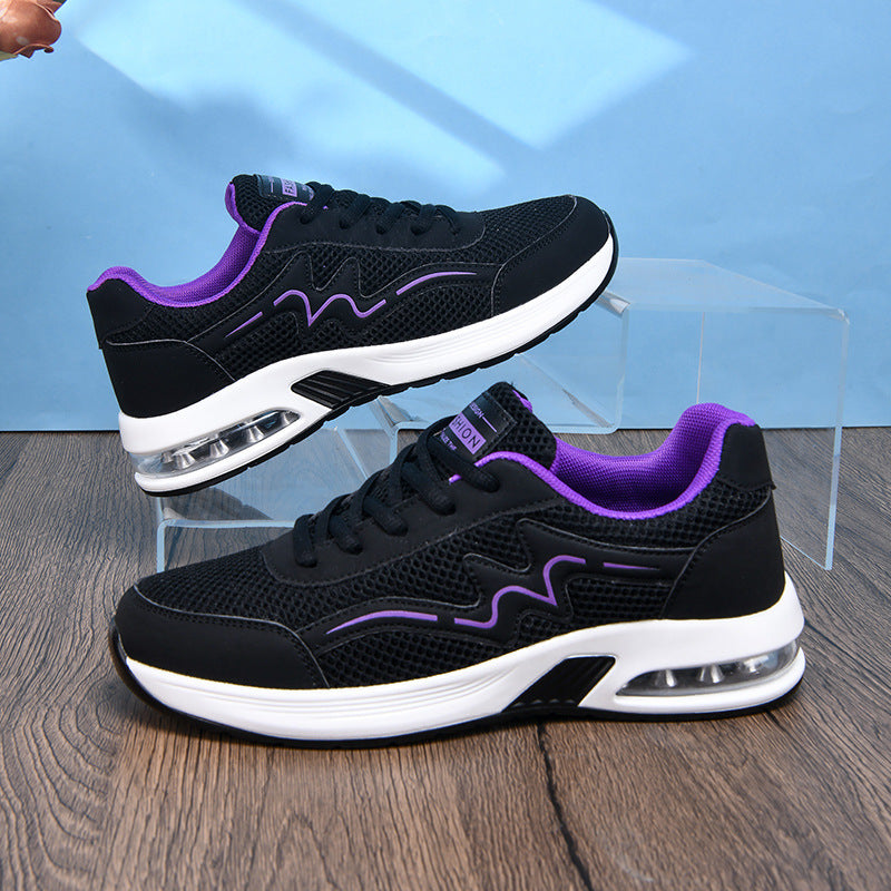 Damen nan City-Walking-Sneaker mit sichtbarer Fersenluftkammer und ergonomischer EVA-Dämpfung Drune