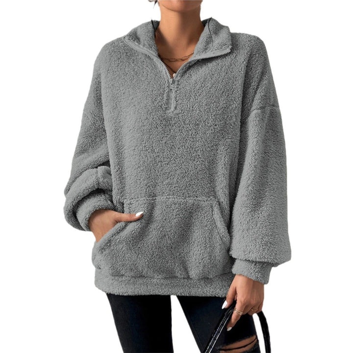 Damen Kuscheliger Fleece Pullover Drune
