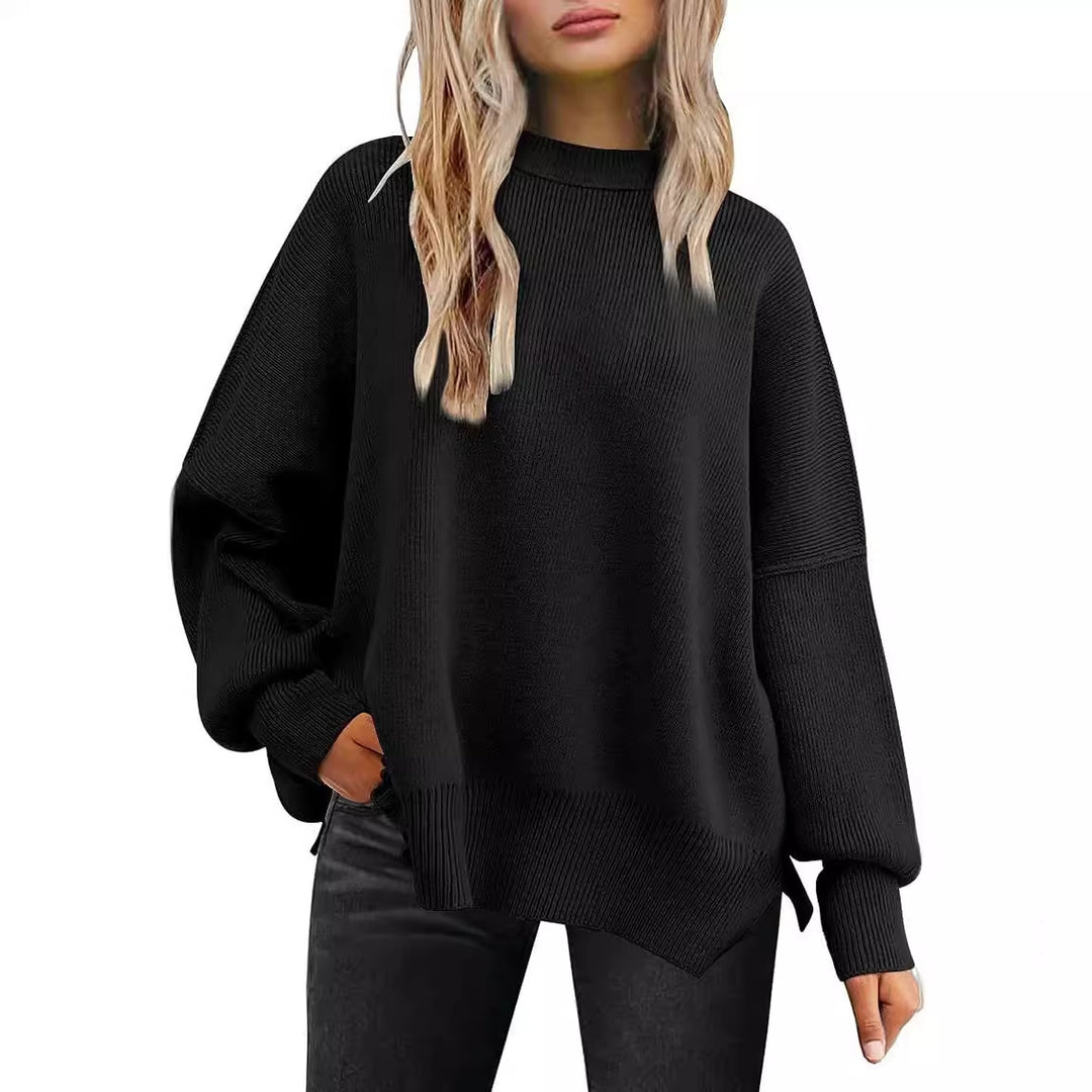 Damen lässiger Strickpullover Drune