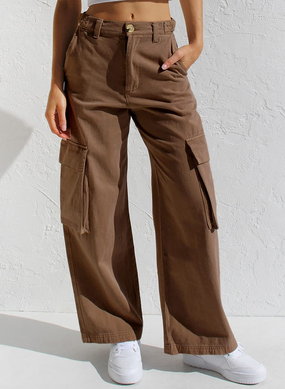 Damen Cargo-Hose mit praktischen Seitentaschen und lässigem Schnitt Drune