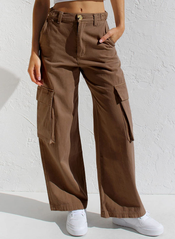 Damen Cargo-Hose mit praktischen Seitentaschen und lässigem Schnitt Drune