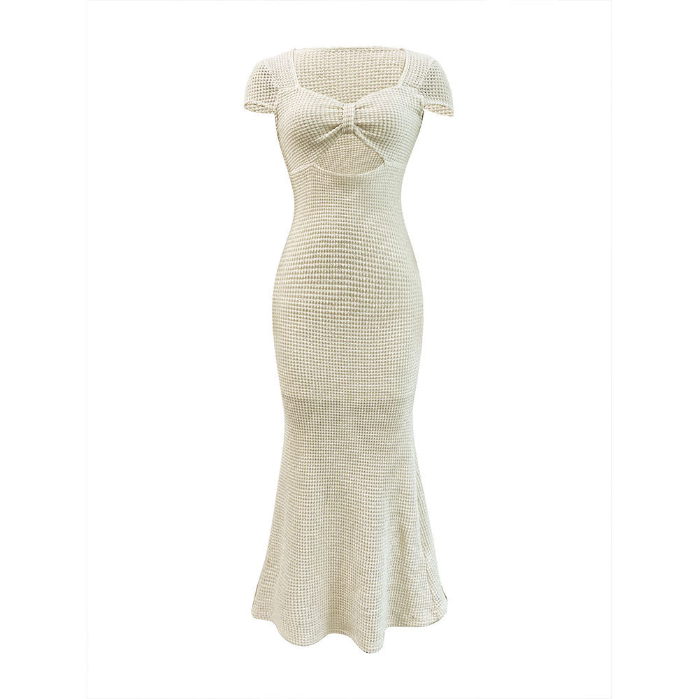Damen Maxikleid mit schickem Knoten-Design und verführerischen Cut-Out-Details Drune