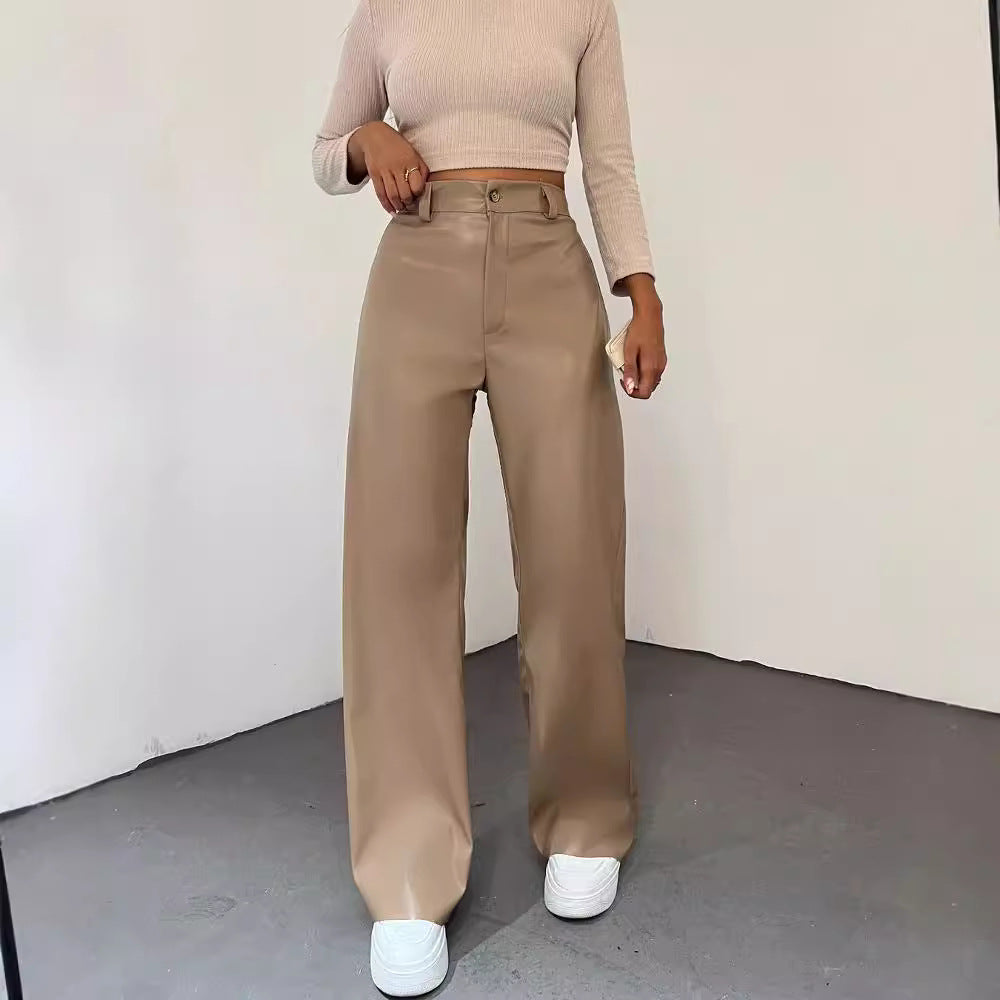 Damen Weite Hochbundhose aus leichtem Material mit eleganter Passform Drune