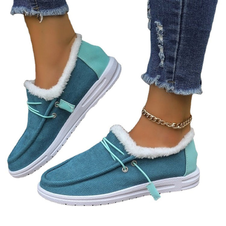 Damen Bequeme Slip-On Clogs mit kuscheligem Innenfutter und flexibler Sohle Drune