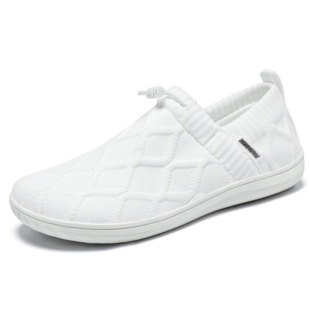 Damen nan gesteppter Strick-Slip-On mit elastischem Schlupfschaft und Kordelstopp Drune
