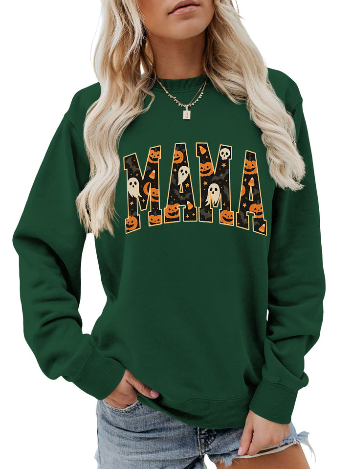 Damen Sweatshirt mit lustigem Halloween-Design und komfortablem Schnitt Drune