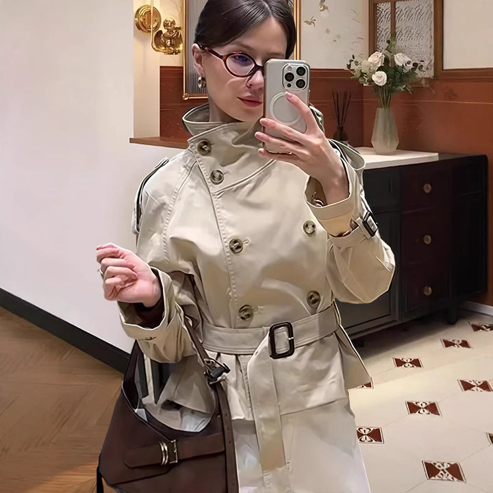 Damen Trenchcoat mit eleganten Details Drune