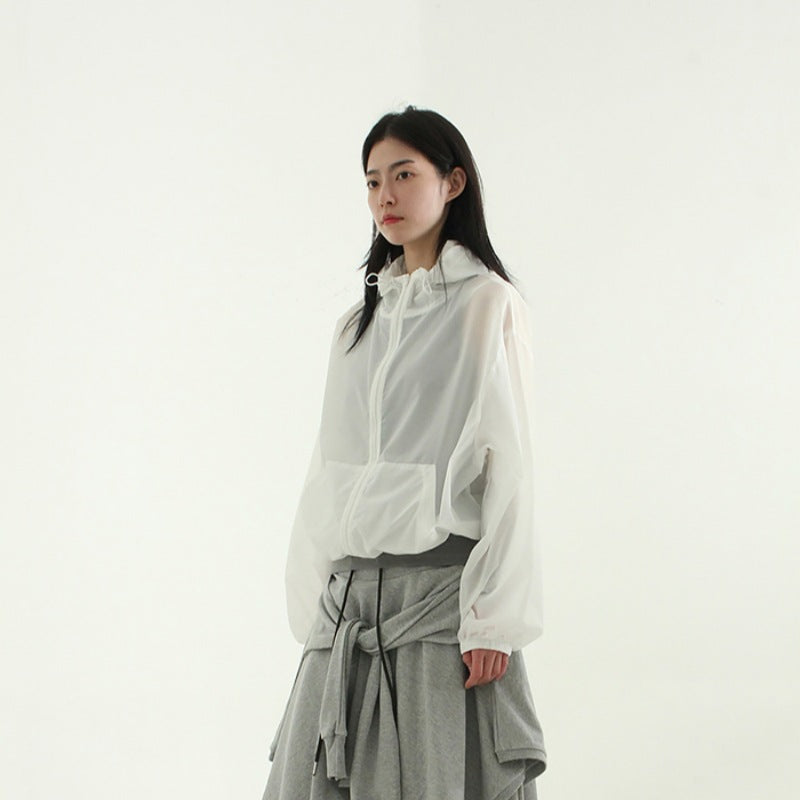Damen Leichte Funktionsjacke mit Kapuze Drune
