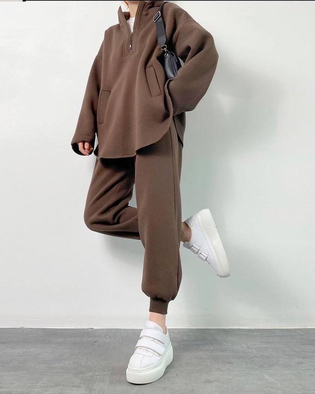 Damen lässiger Hoodie mit hochwertigem Reißverschluss und elastichem Bund Drune