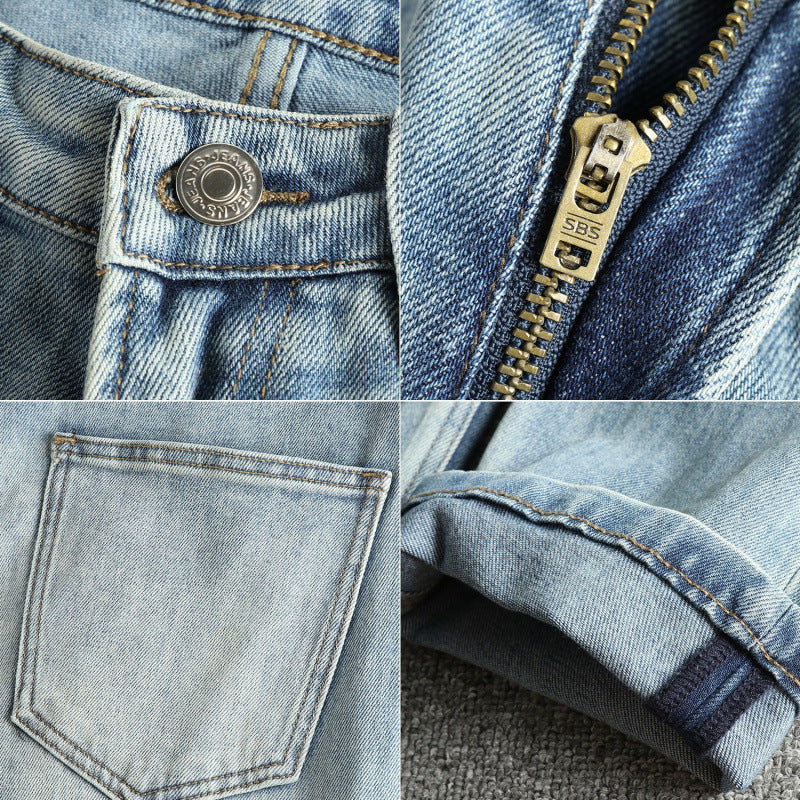 Damen Jeanshose im modernen Slim-Fit mit lässigem Design und hohem Bund Drune