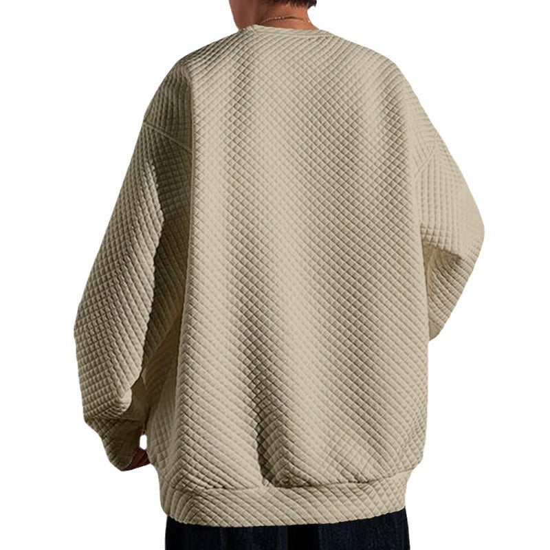 Herren bequemer Sweatshirt mit strukturiertem Design und lockerer Passform Drune