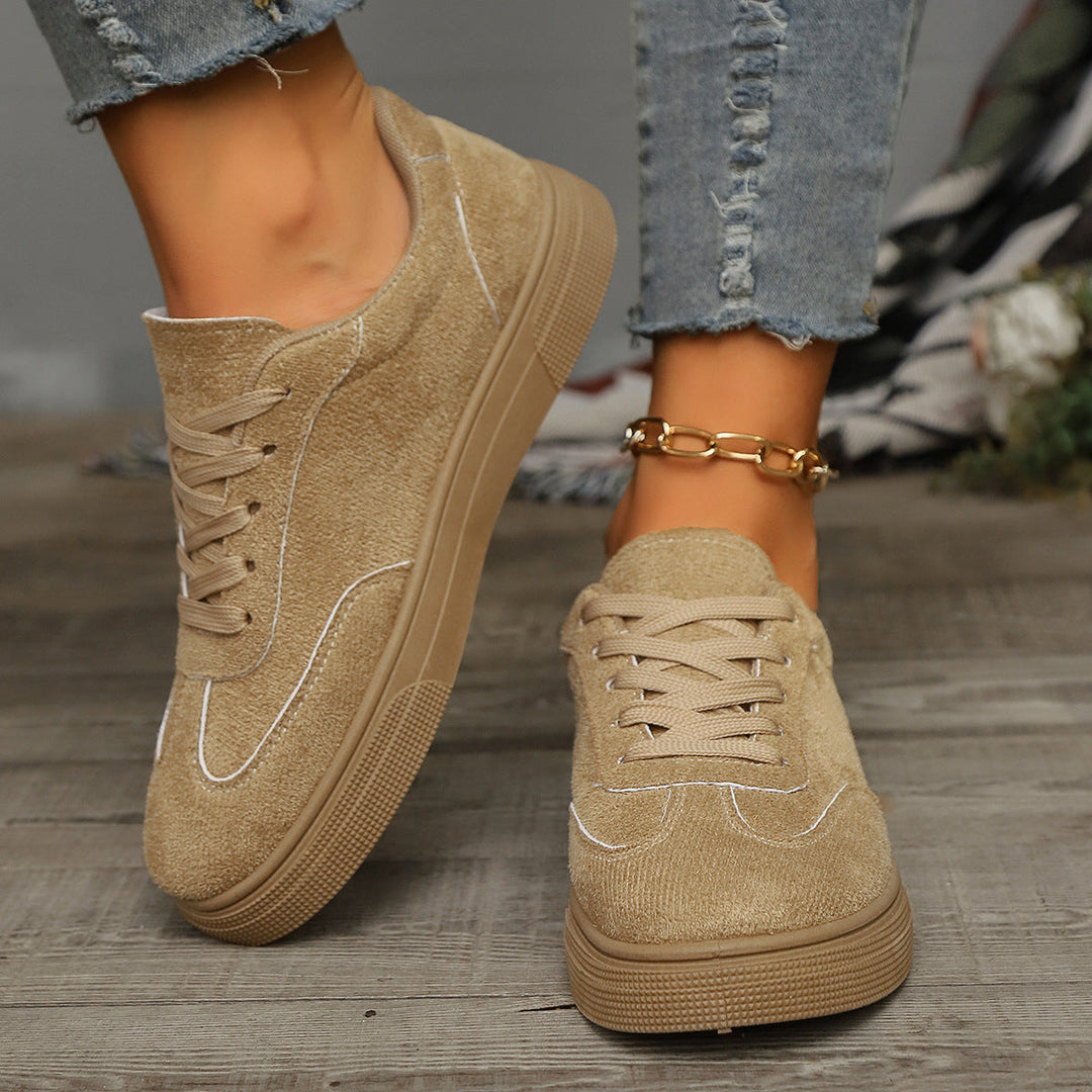 Damen modische Freizeitsneaker aus hochwertigem Textil Drune