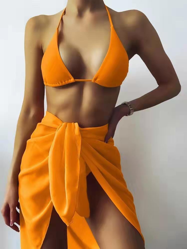 Damen Triangel-Bikini mit sexy Wickelrock Drune