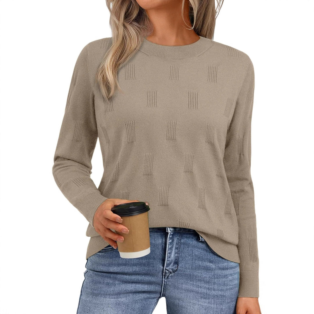 Damen Strickpullover mit feinem Strukturmuster Drune