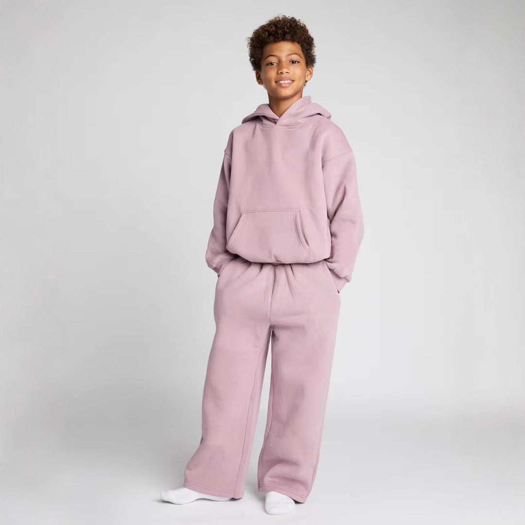 Damen entspanntes Fleece-Loungewear-Set Drune