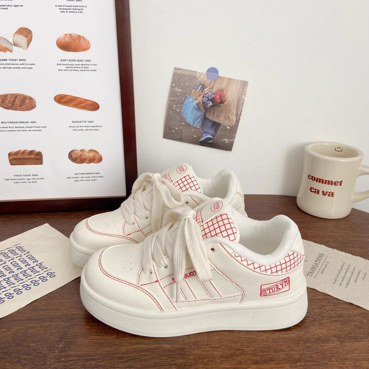 Damen Sneakers im minimalistischen Design mit strukturierter Oberfläche und weicher Dämpfung Drune