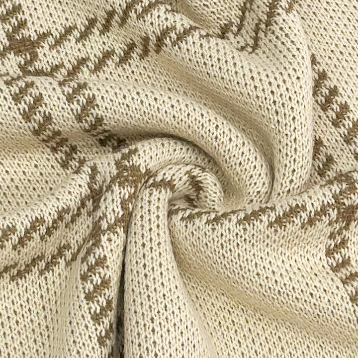 Damen Karierter Strickpullover Drune