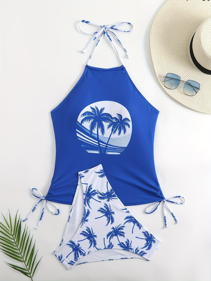 Damen Bikiniset mit Palmenmuster von Drune