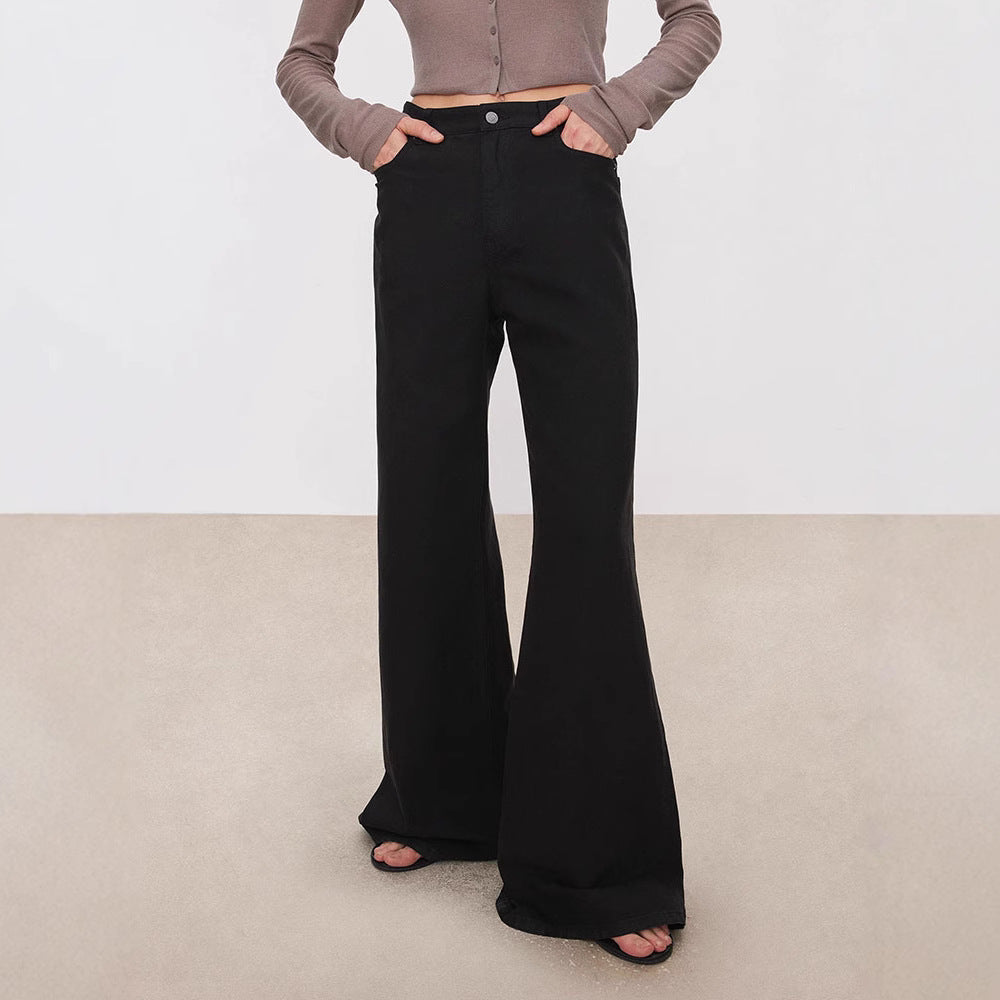 Damen Weit geschnittene High-Waist Jeans Drune