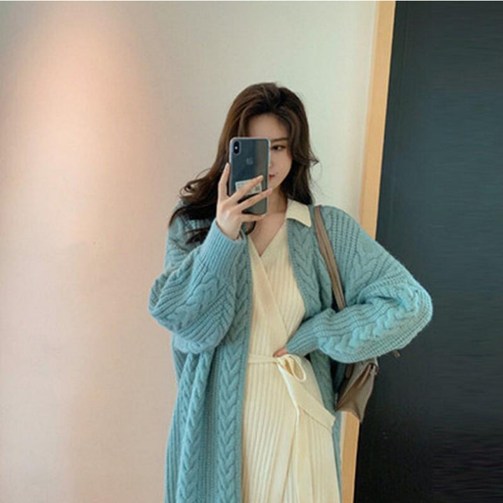 Damen Großer Strickcardigan Drune