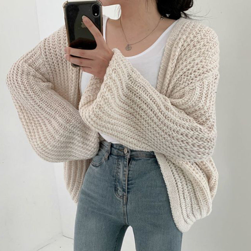 Damen Oversized Strickjacke Drune