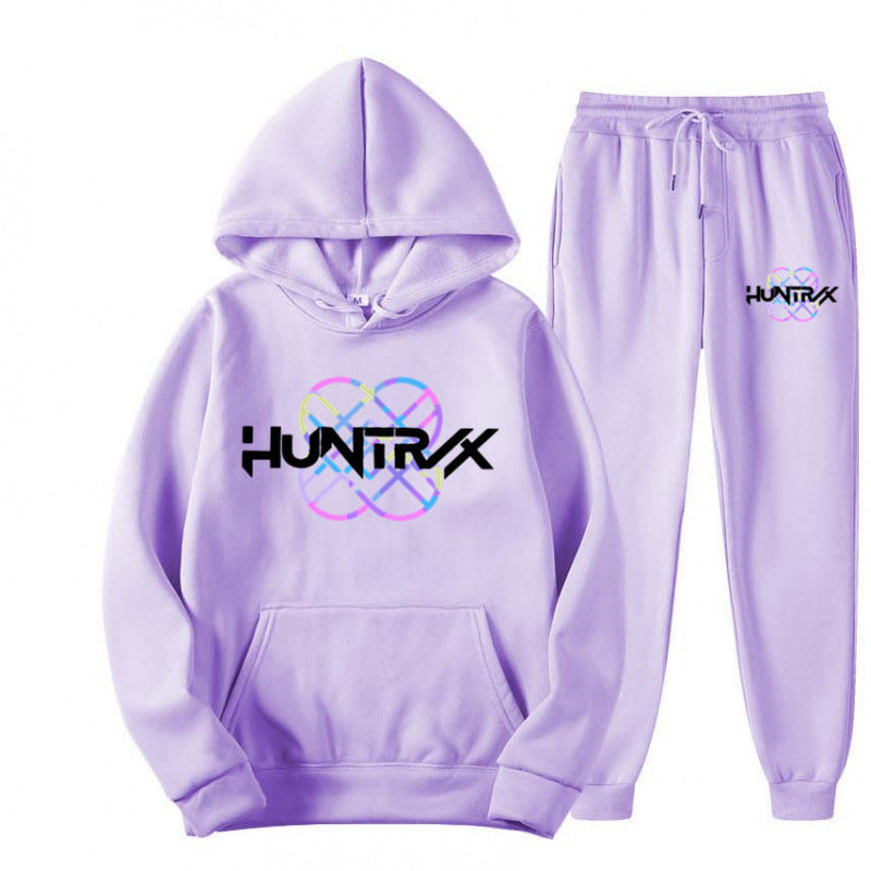 Damen Sweatanzug mit modernem Grafikdesign und lässiger Passform Drune