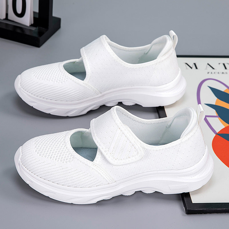 Damen Leichte Komfort-Sneaker mit Klettverschluss Drune