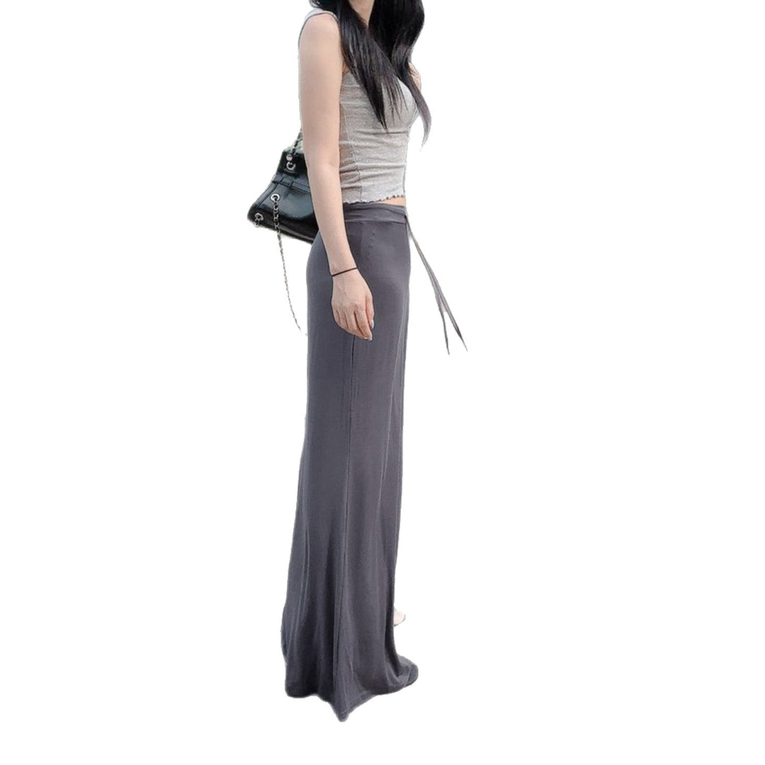 Damen Maxi-Rock mit fließendem Saum und verstellbarem Bindegürtel Drune