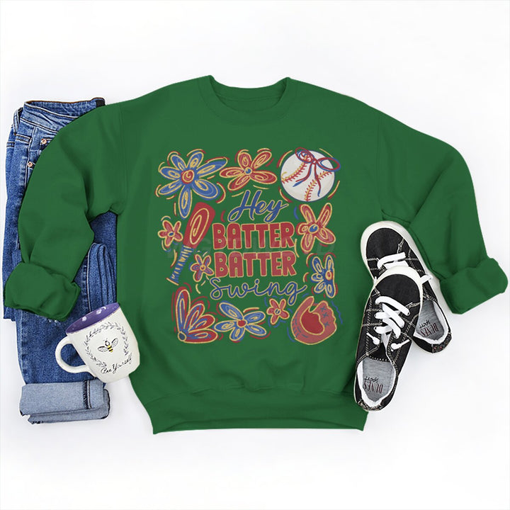 Damen Sweatshirt mit kreativem Baseball-Motiv und lässigem Schnitt Drune