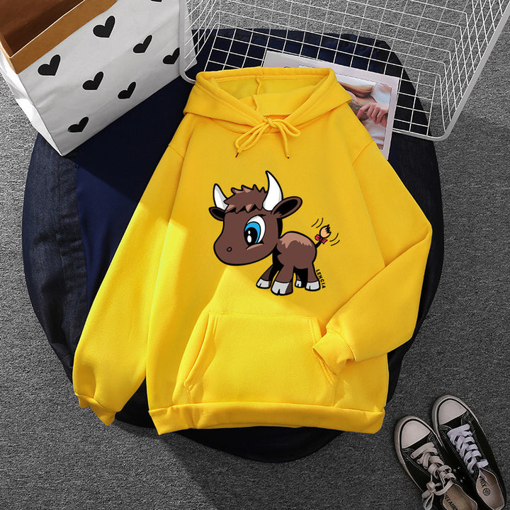 Damen Kapuzenpullover mit verspieltem Tiermotiv Drune
