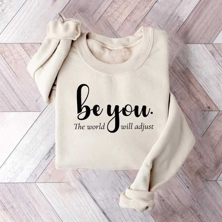 Damen Sweatshirt mit inspirierendem Motiv und motivierender Botschaft Drune