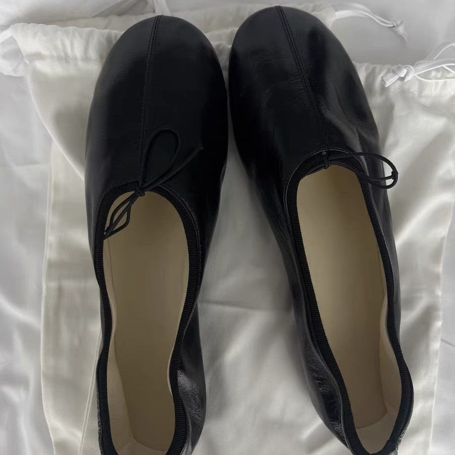 Damen Ballerinas mit Elegantem Knoten-Detail und Flexibler Sohle Drune