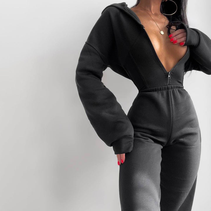 Damen Body mit eleganten Volantärmel Drune