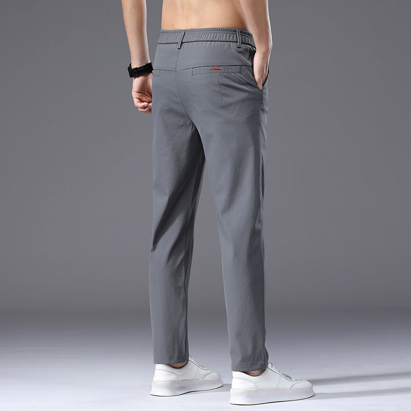 Herren modische und bequeme Chino-Hose mit elastischem Bund Drune