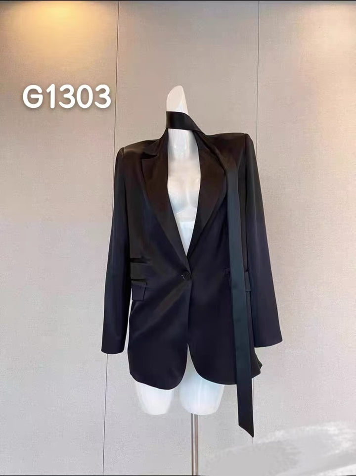 Damen Elegante Corsage-Bluse mit transparenten Ärmeln Drune