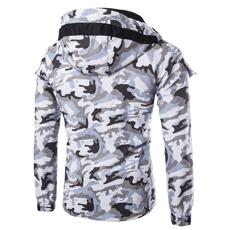 Herren nan gefütterte Parka-Jacke mit Kapuze isolierter Steppfüllung und multifunktionalen Taschen Drune