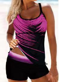 Damen Sport Tankini mit modischen Shorts Drune