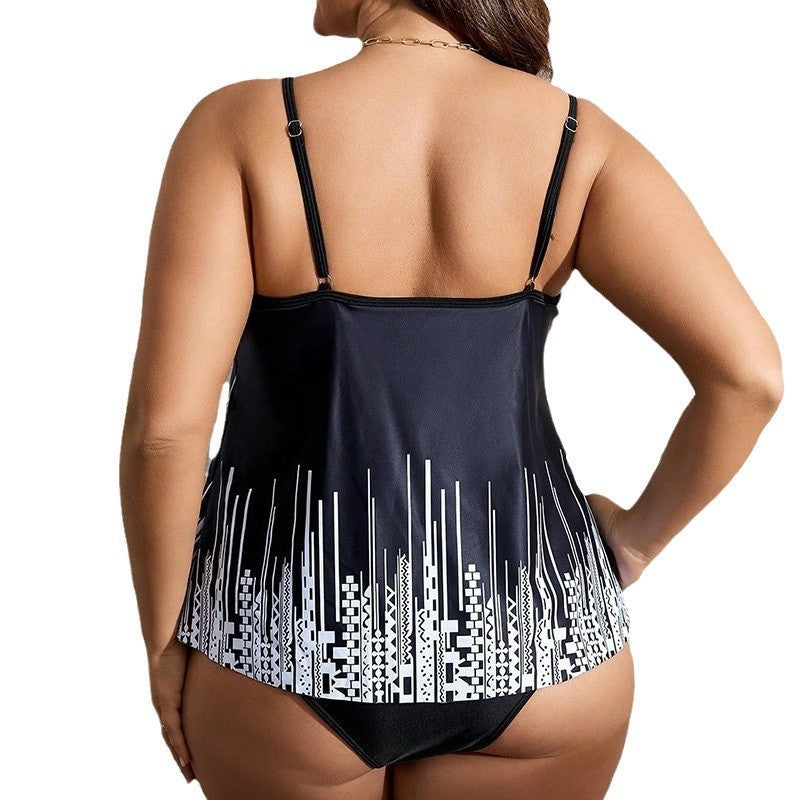 Damen Schwimmanzug mit asymmetrischem Design und verspielten Cross-Details Drune