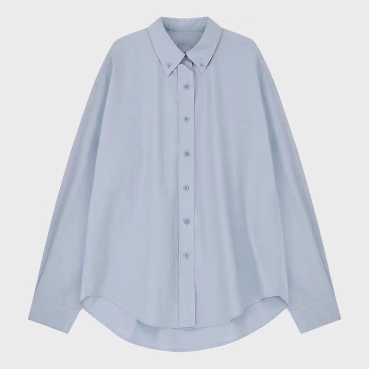 Damen Elegantes, lockeres Hemd aus leichtem Baumwollstoff Drune