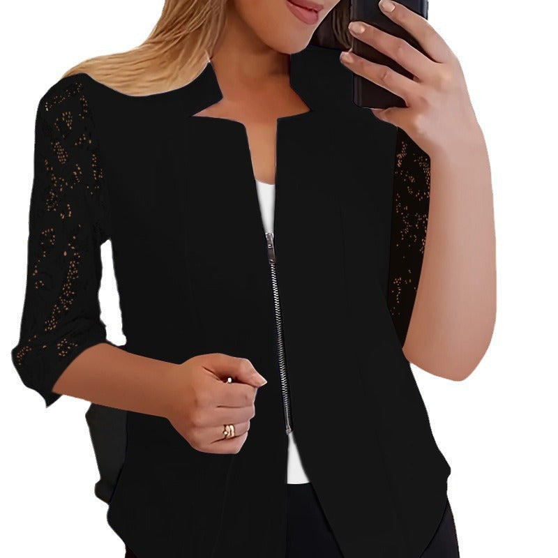 Damen Stylische Spitzenbluse Drune