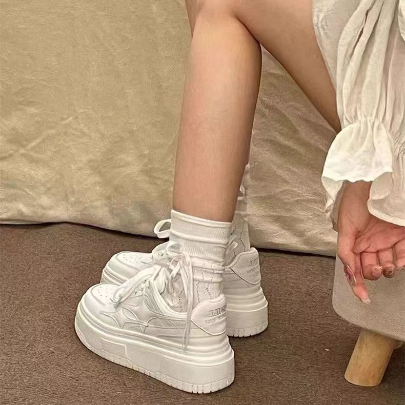 Damen Plateau Sneakers Drune