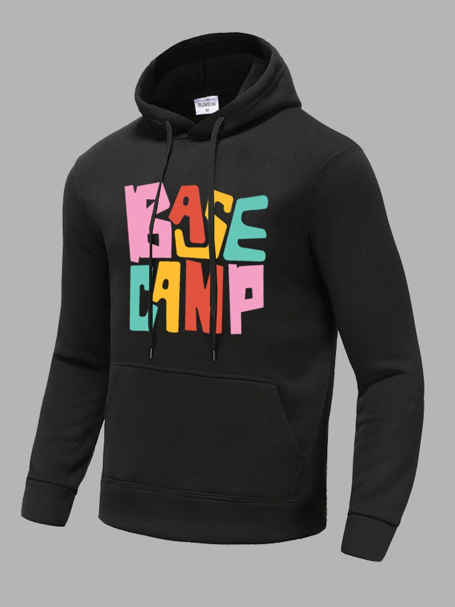 Herren Hoodie mit kreativem Farbdesign Drune