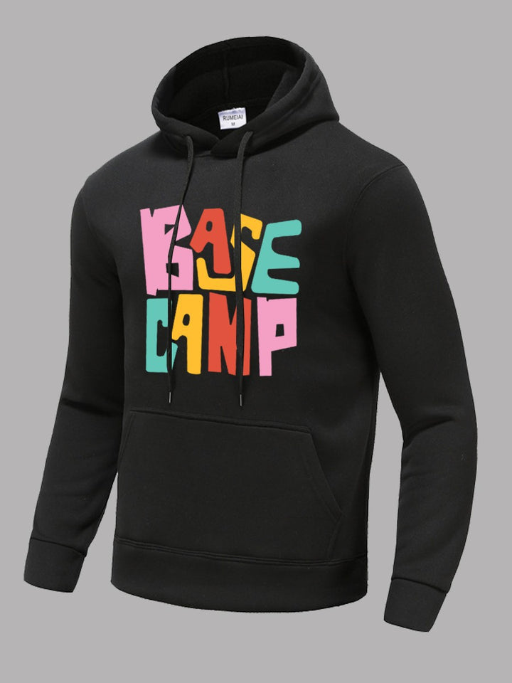 Herren Hoodie mit kreativem Farbdesign Drune