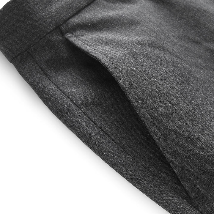 Herren elegante Anzughose mit schmalem Schnitt und feiner Struktur Drune