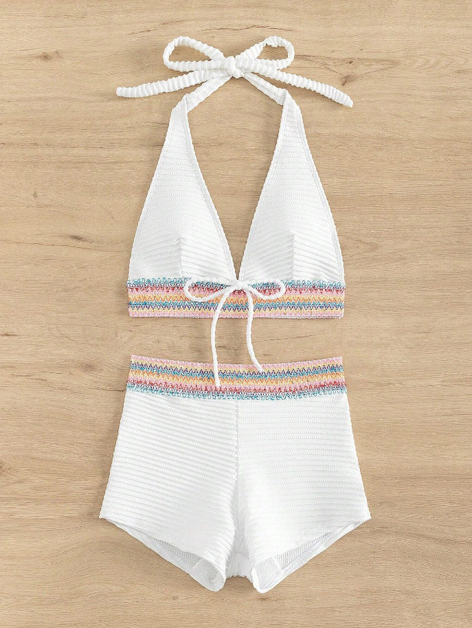 Damen Bikini-Set mit hoch geschnittenen Shorts Drune