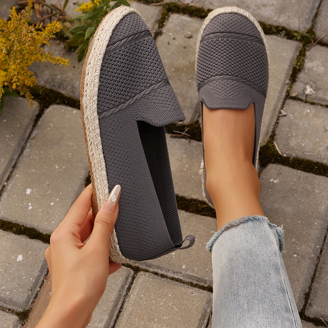 Damen Espadrilles mit atmungsaktiver Obermaterialstruktur und bequemer Sohle Drune